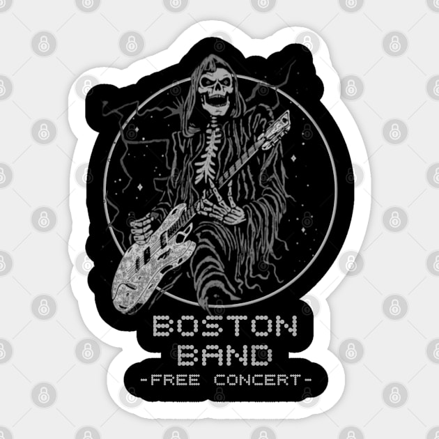 Boston band Sticker by Homedesign3